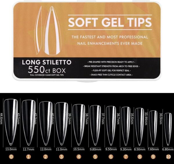 Soft gel tipse badem