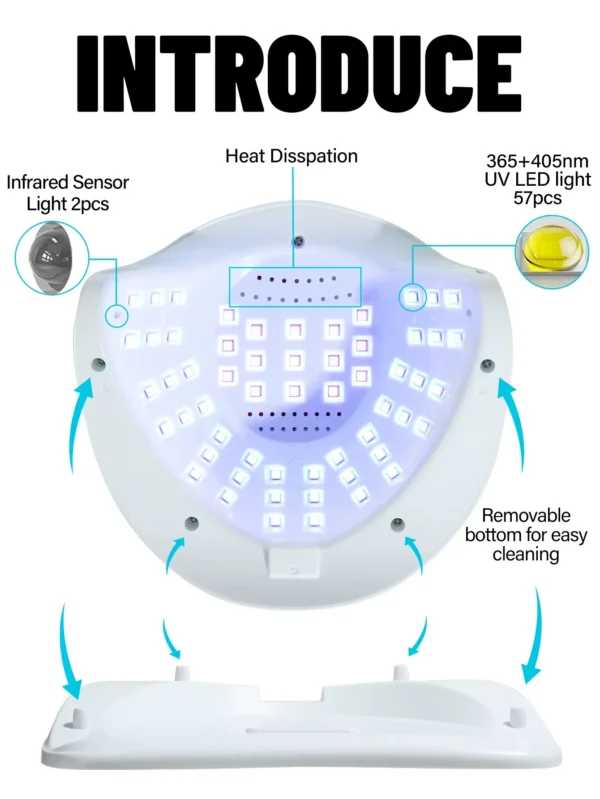 SUN S5 268W Profesionalna UV/LED lampa za nokte - Image 5